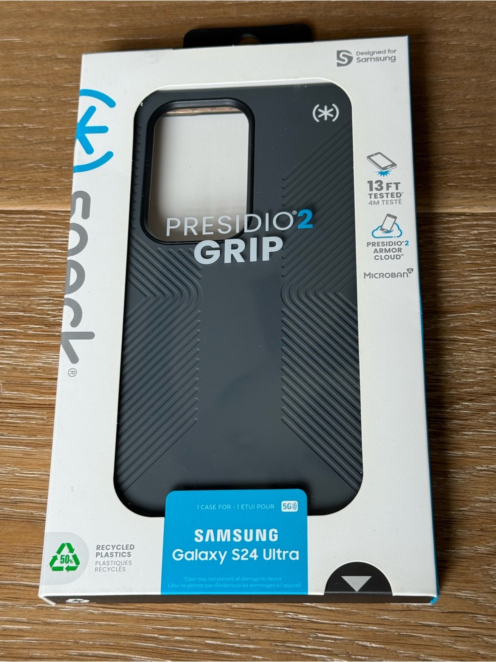 New Speck Presidio2 Grip Case for Samsung Galaxy S24 Ultra - grey / gray